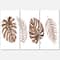 Designart - Tropical Monstera and Palm Leaf In Terracotta - Traditional Canvas Wall Art Print